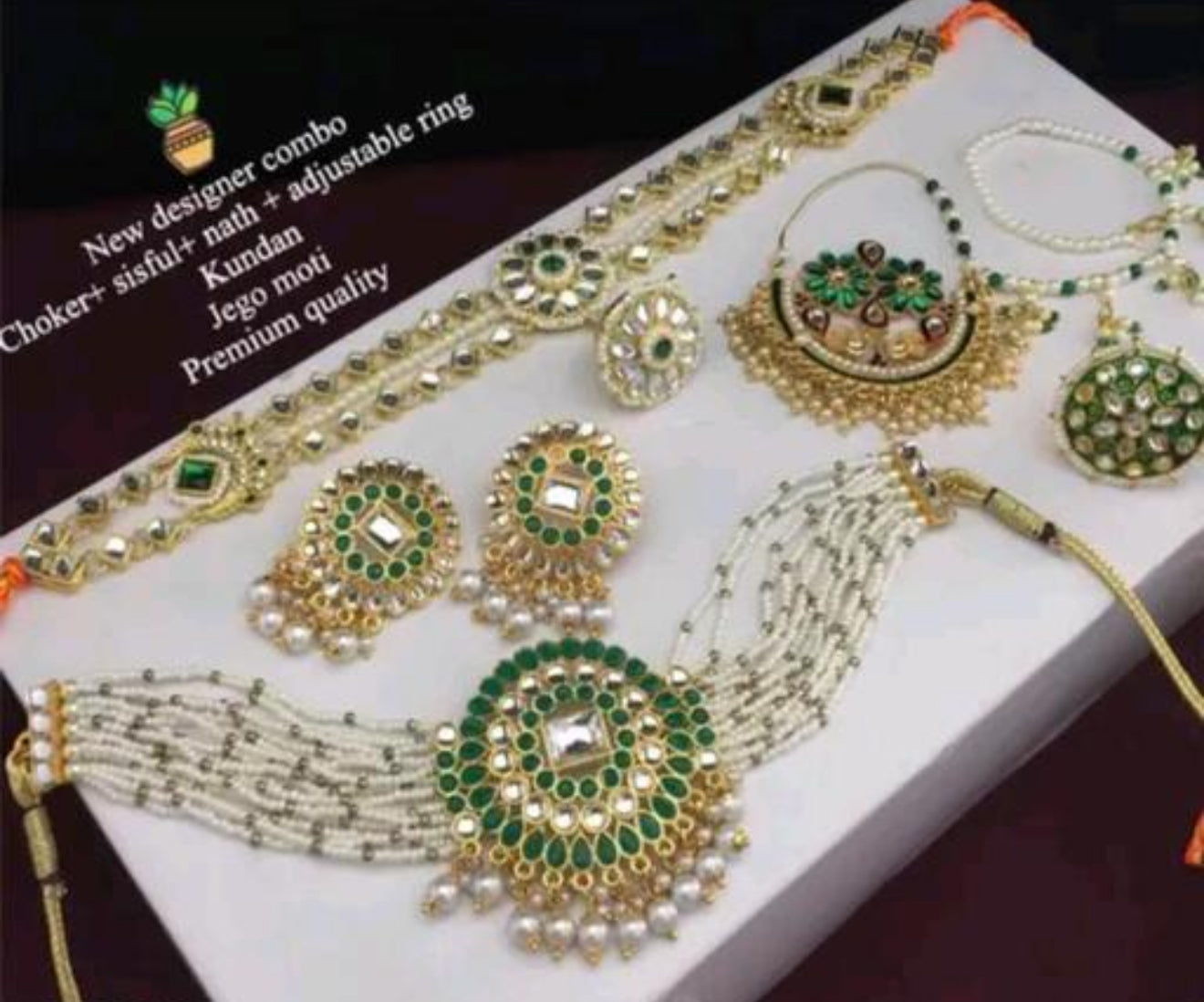 Beautiful designer necklace set