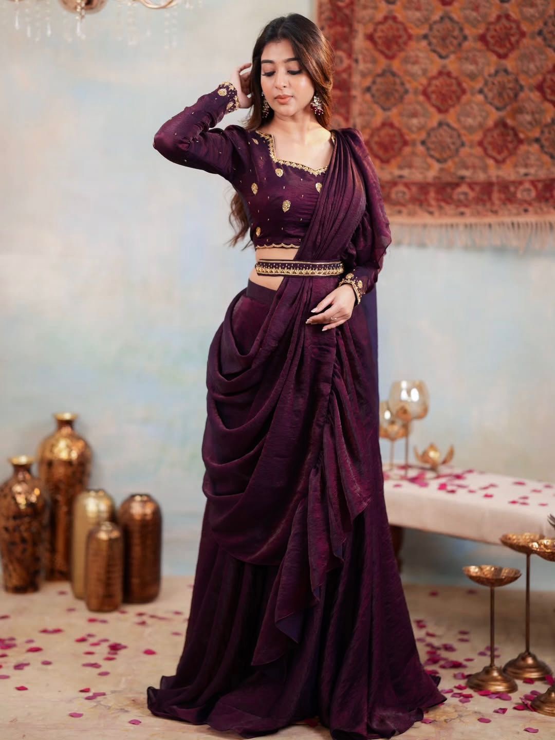 Beautiful designer lengha saree