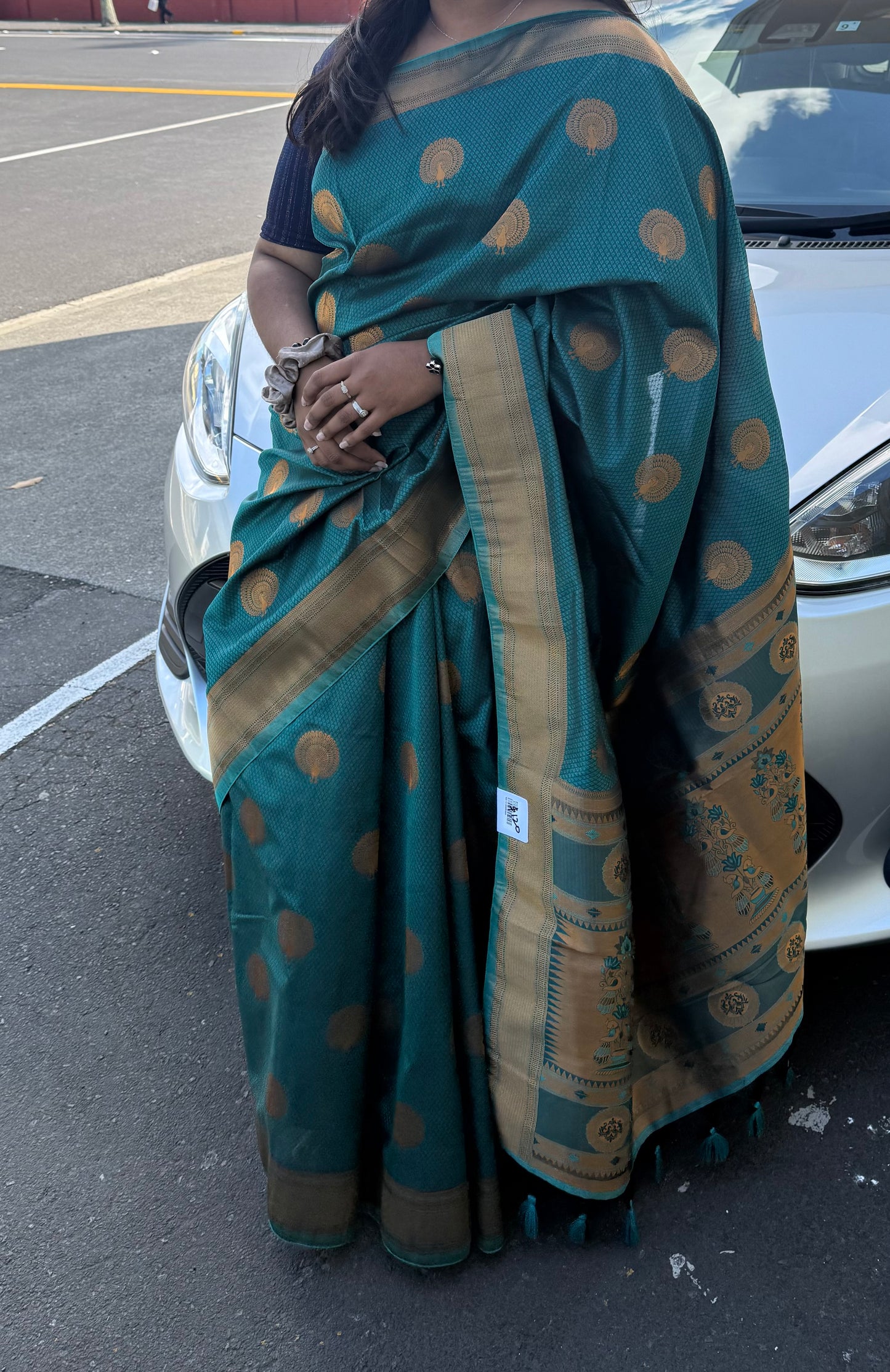 Beautiful designer silk saree