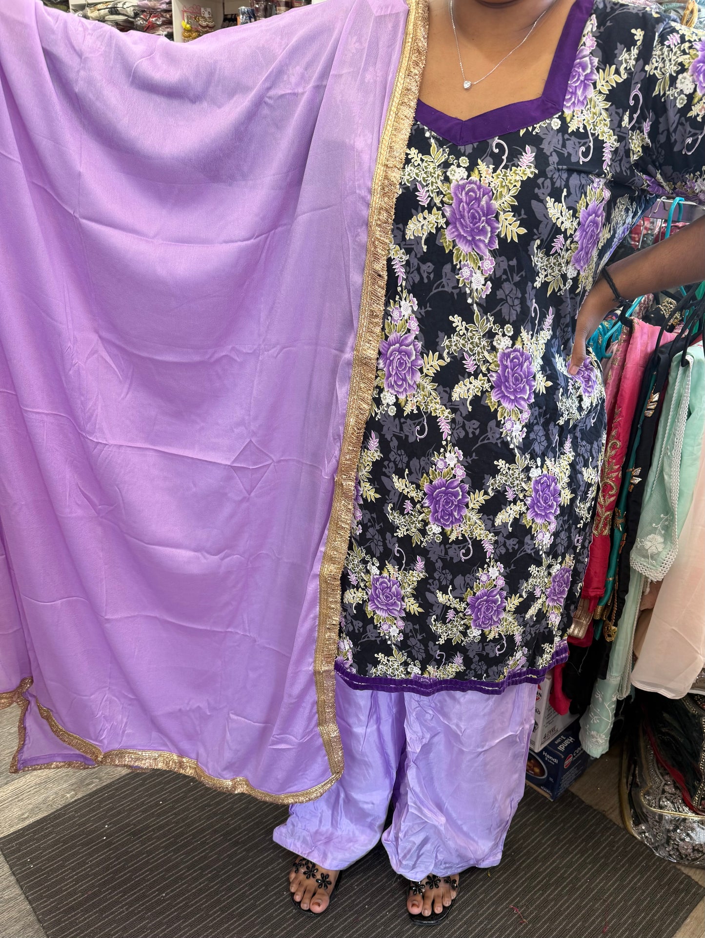 Beautiful designer plazo suit