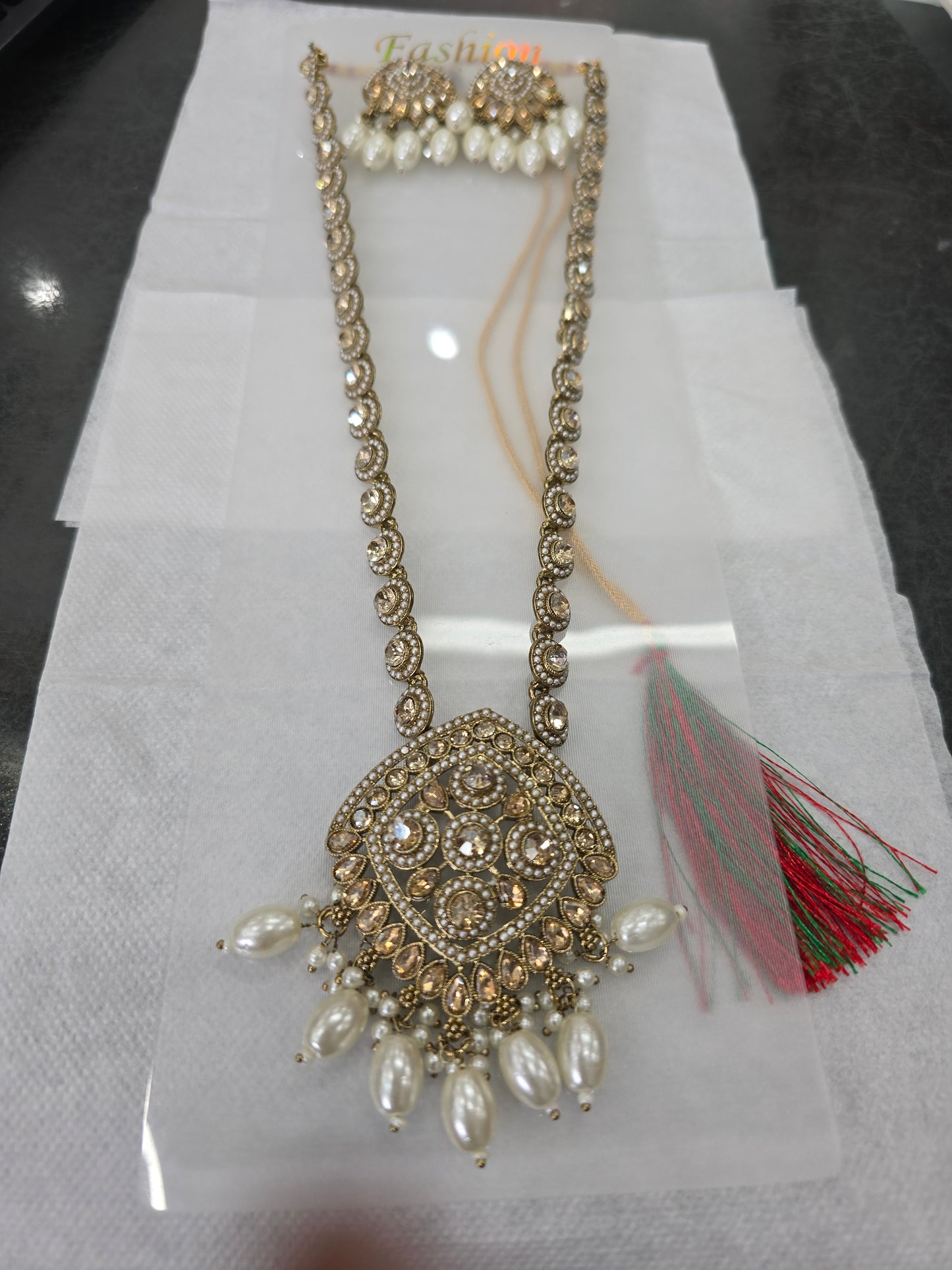 Beautiful designer long necklace set