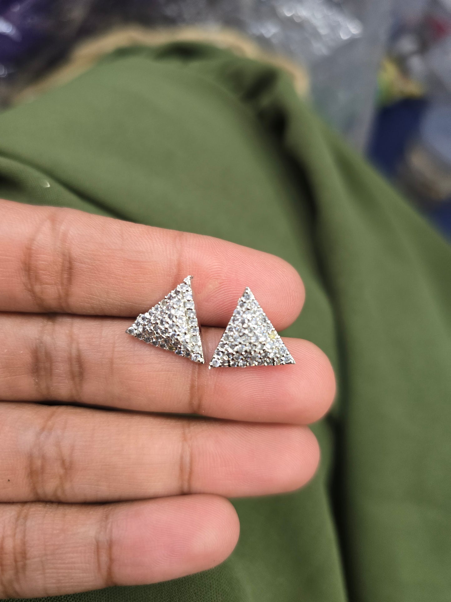 Beautiful designer American diamond studs
