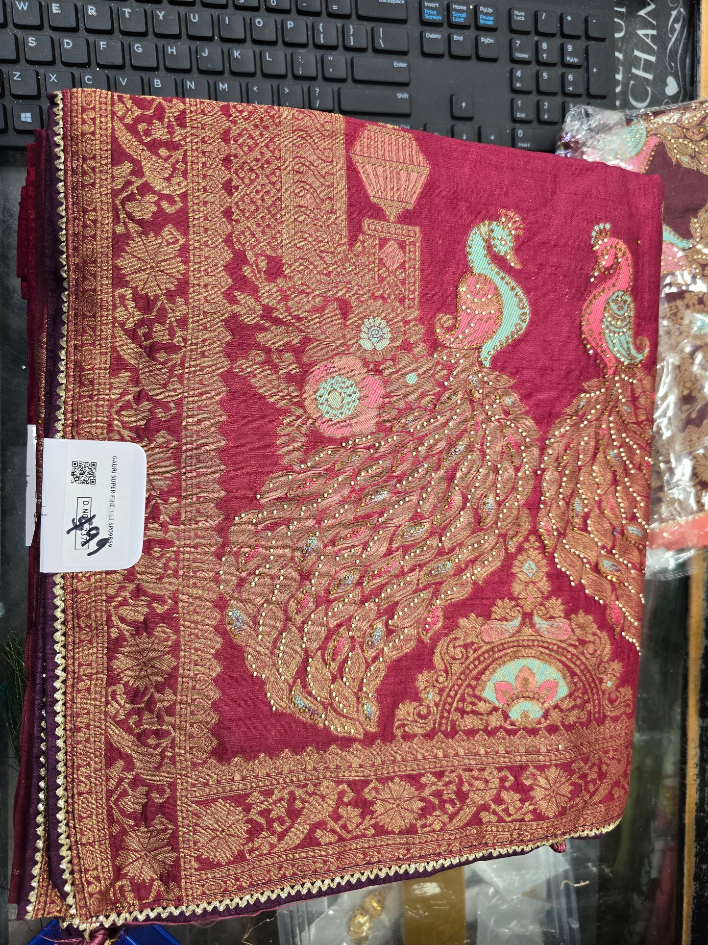 Beautiful designer cotton silk saree