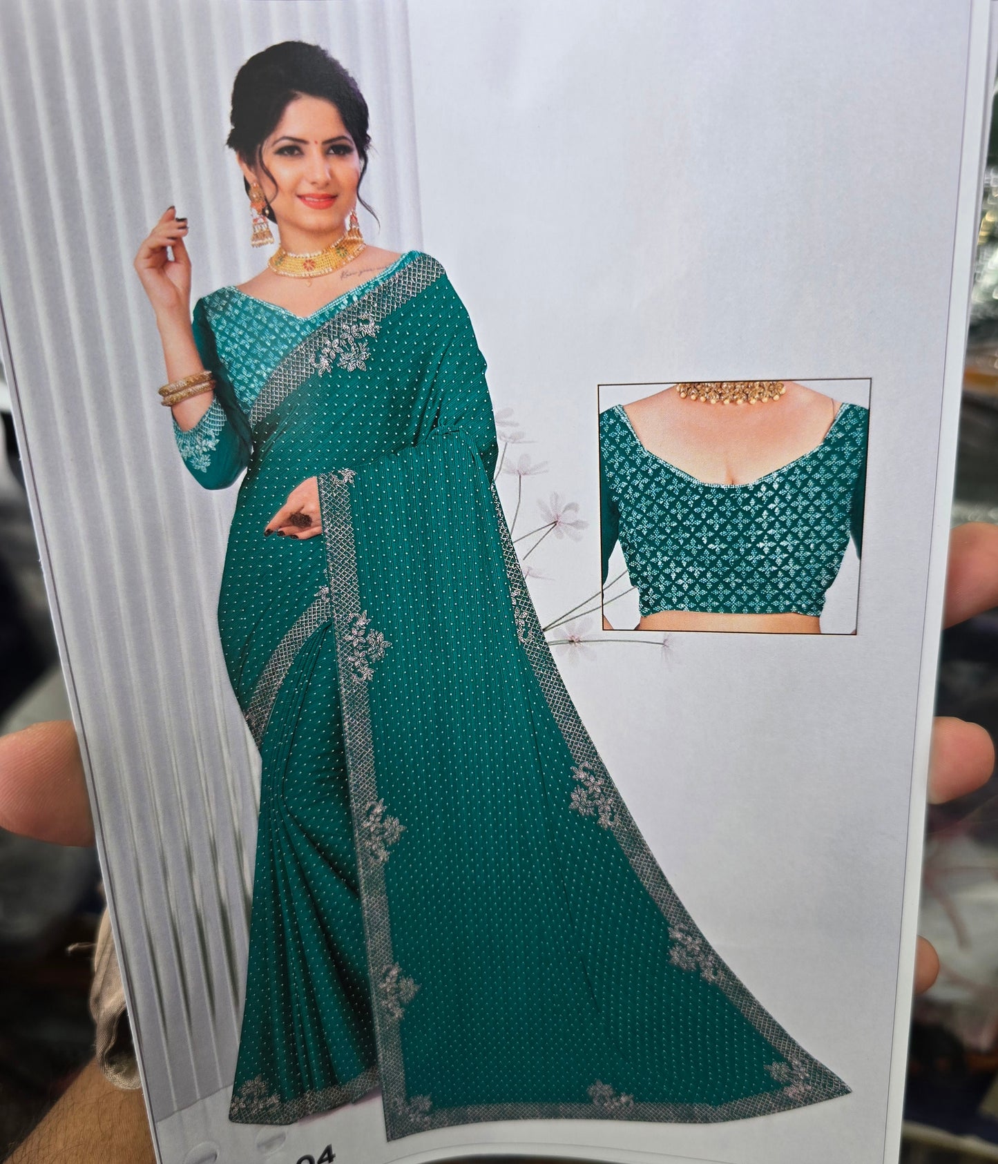 Beautiful designer chiffon saree