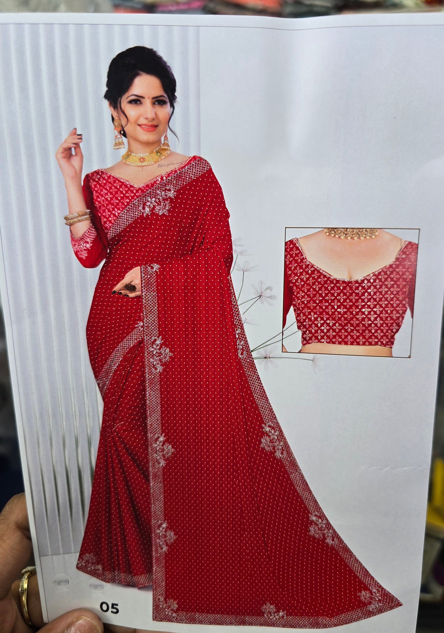 Beautiful designer chiffon saree