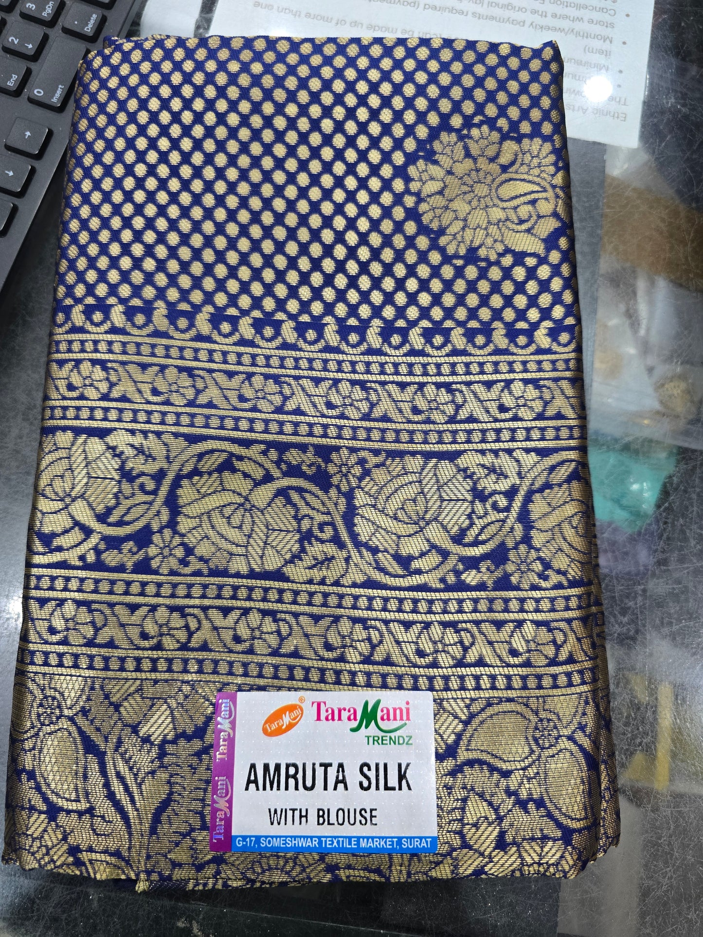 Beautiful designer silk saree