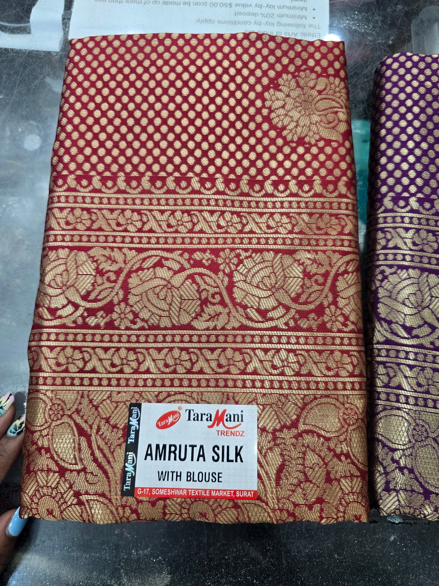 Beautiful designer silk saree