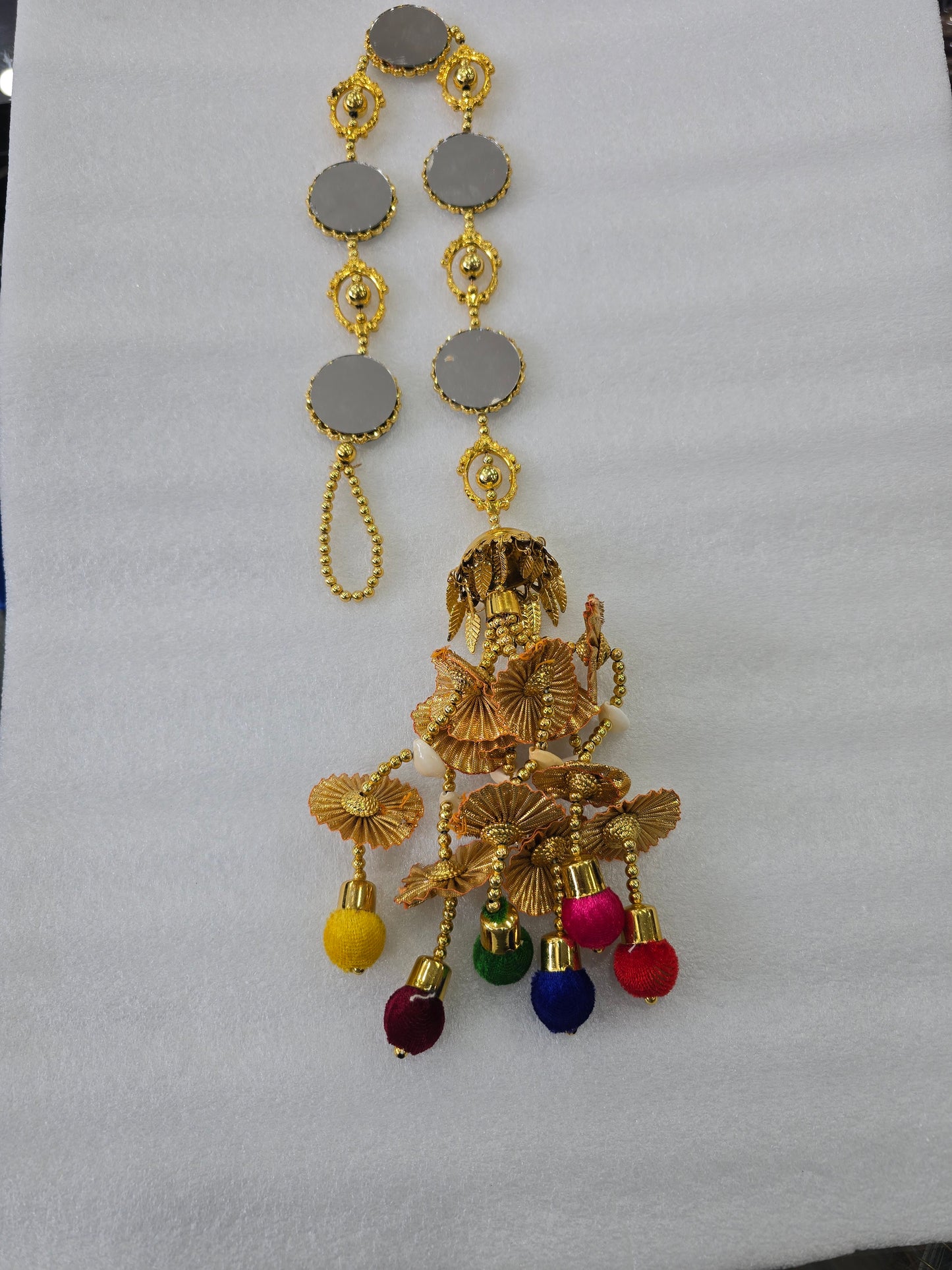 Parandha with mirrors hair accessories