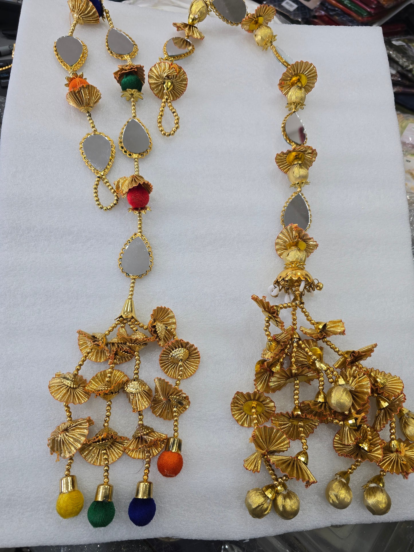 Parandha with mirrors hair accessories