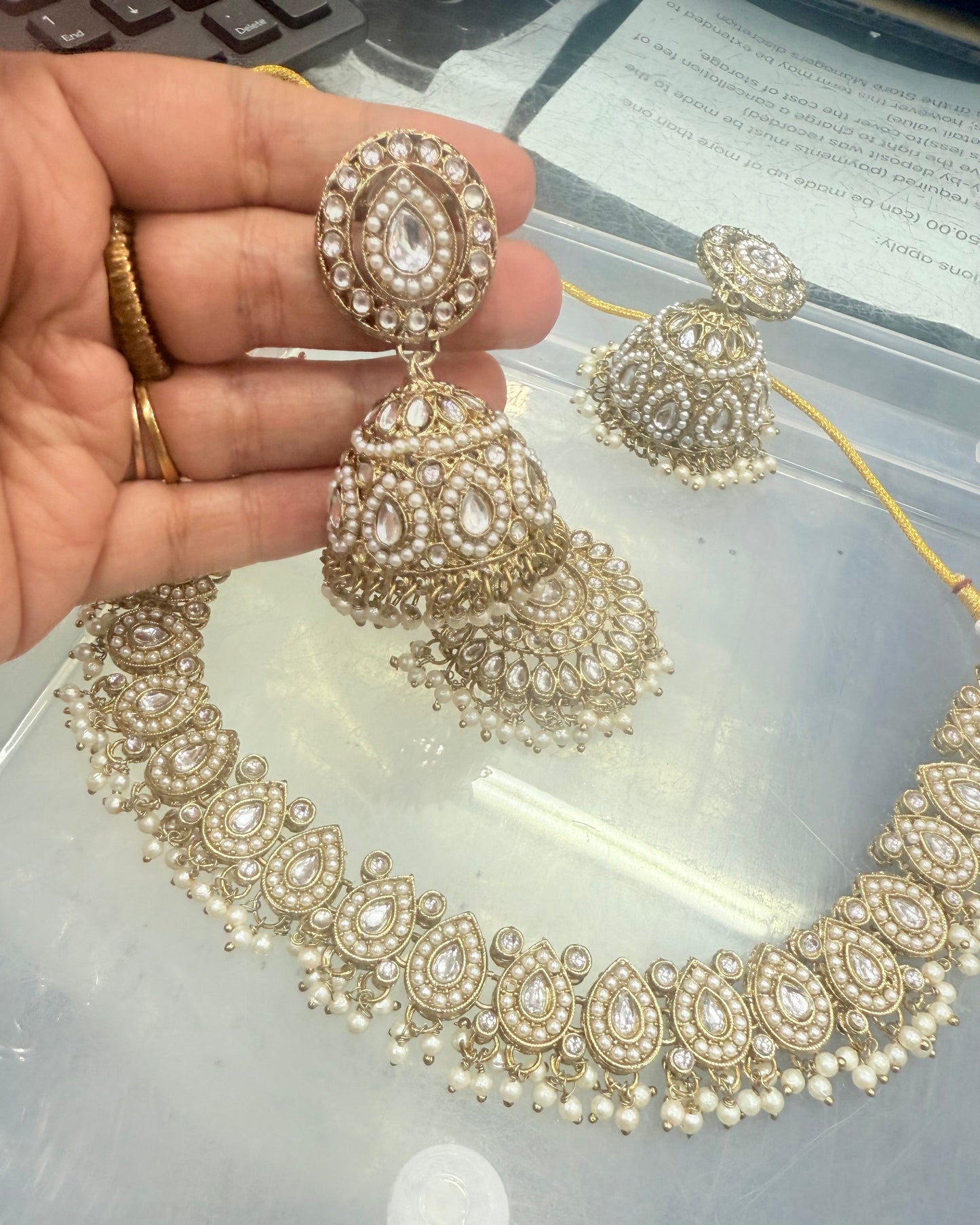 Beautiful designer necklace set