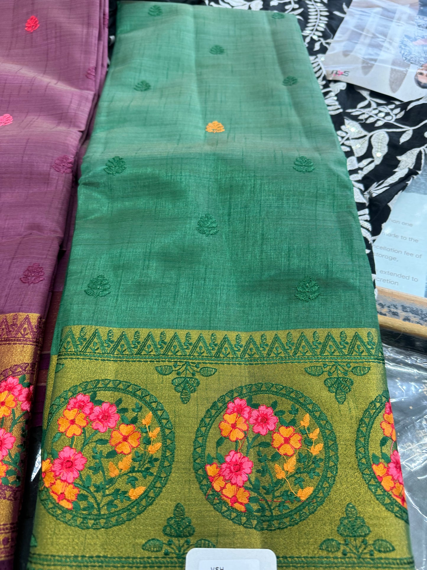 Beautiful designer silk saree