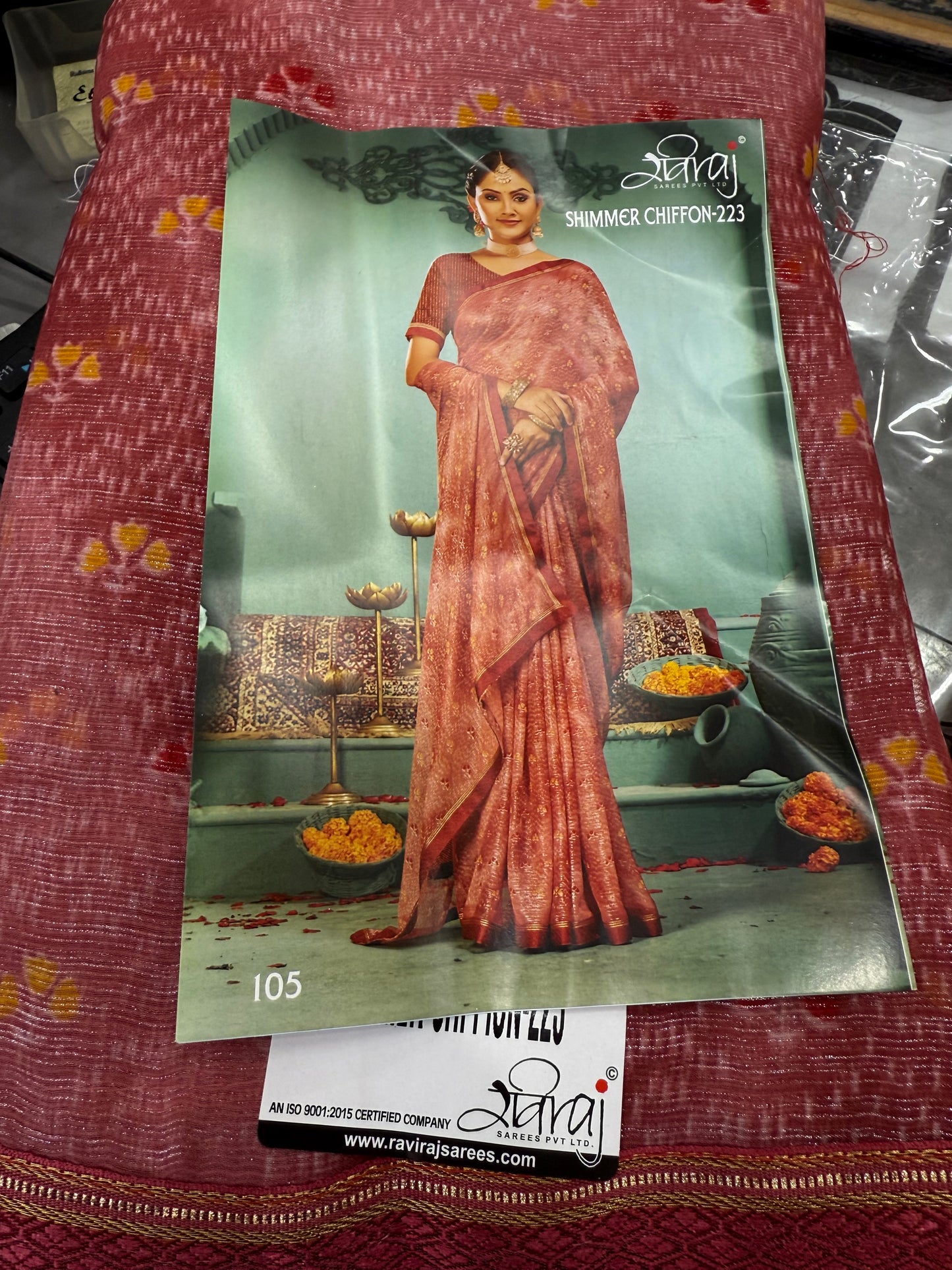 Beautiful designer floral saree