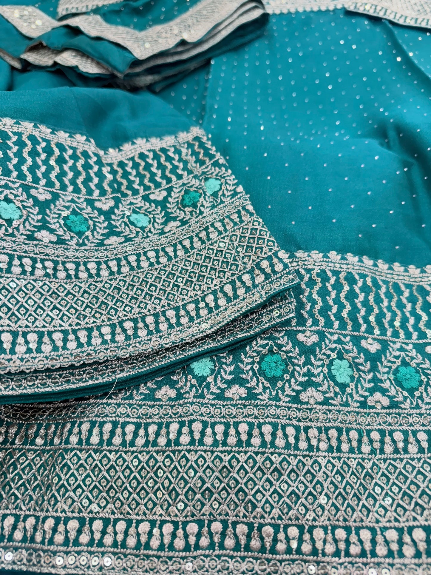 Beautiful designer plazo suit