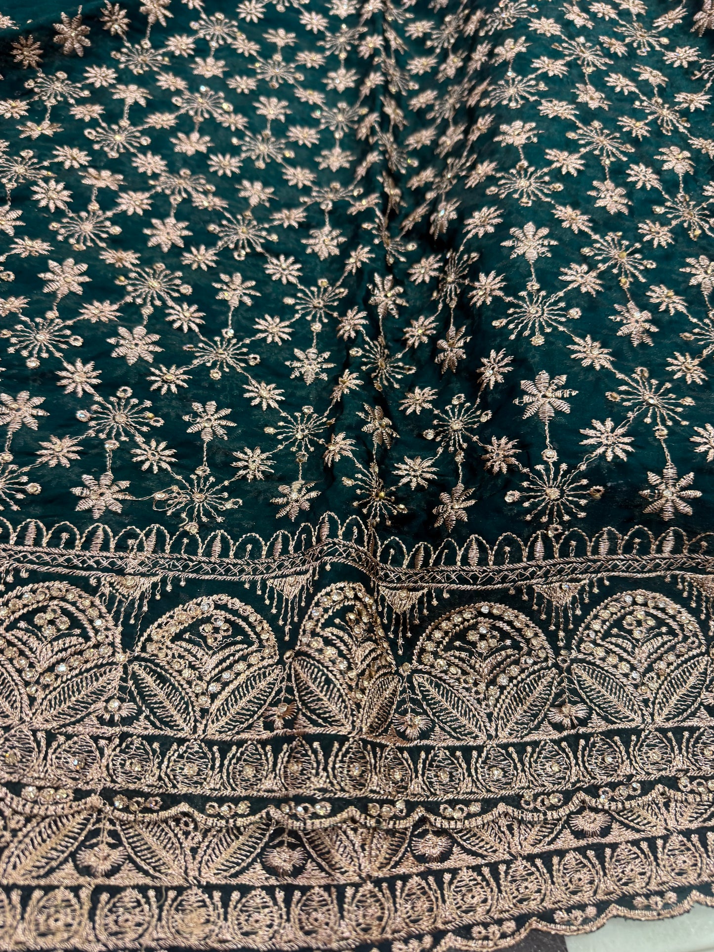 Beautiful designer fully embroidered Jimmy Choo saree