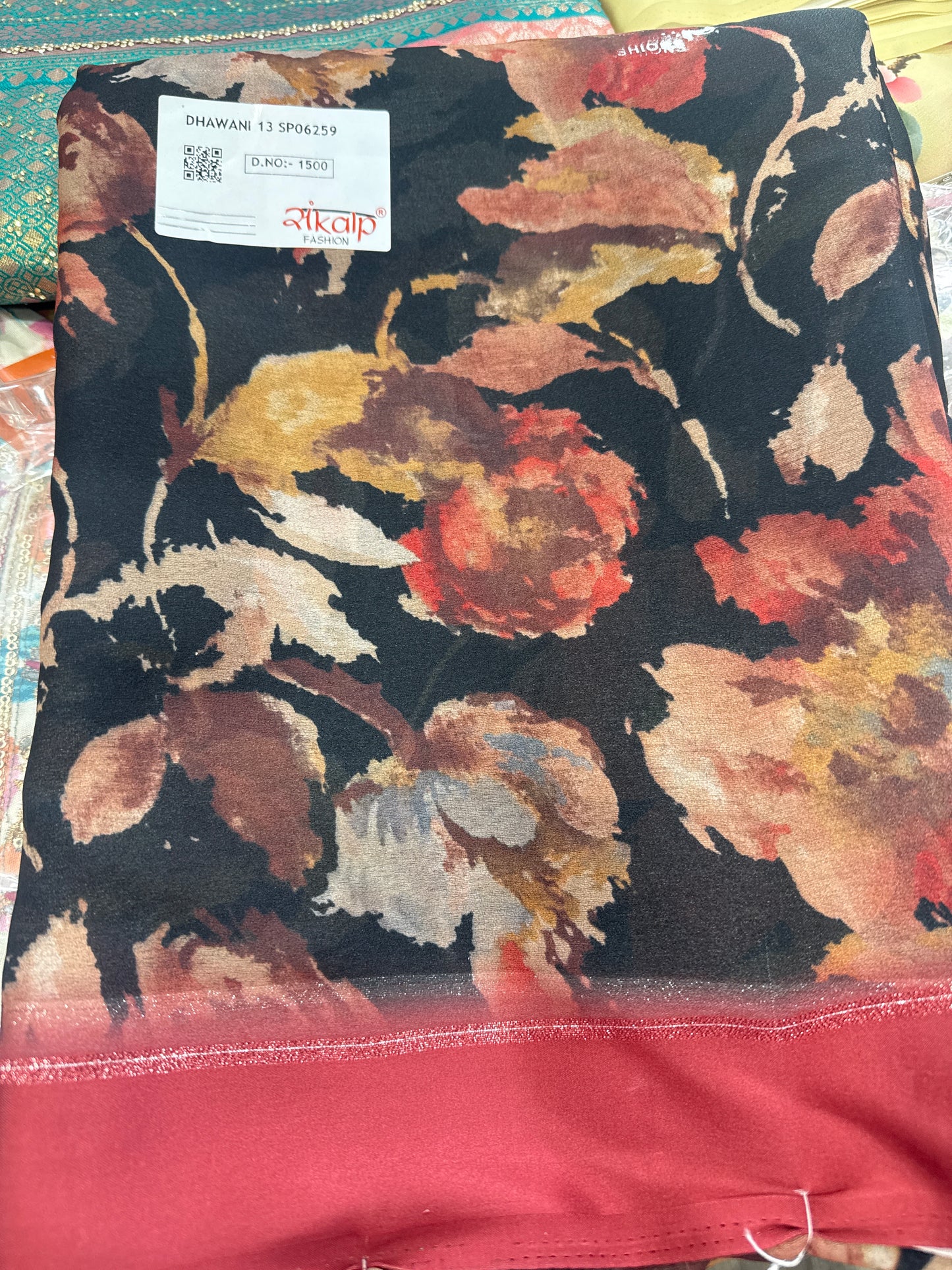 Beautiful designer floral saree