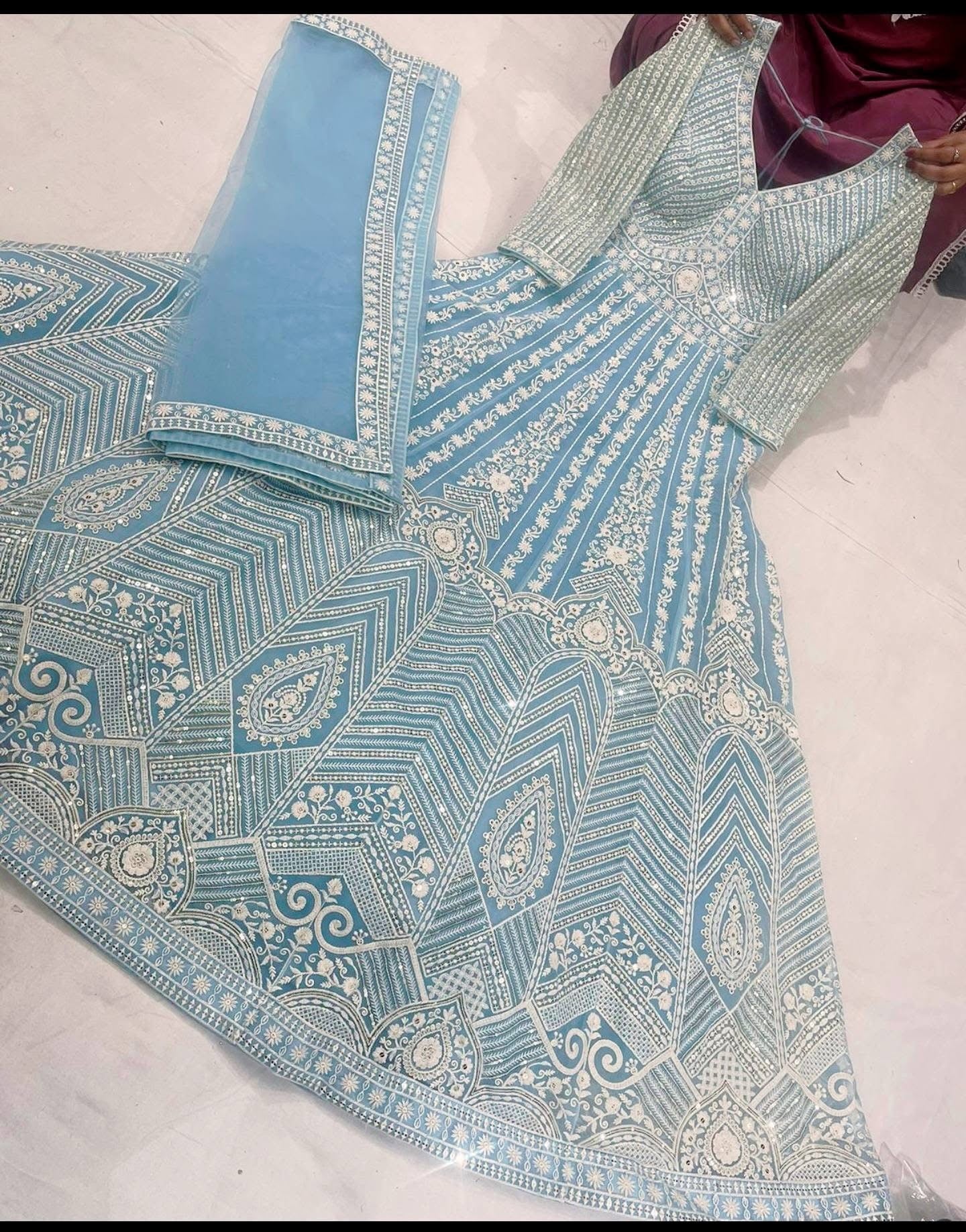 Beautiful designer gown style anarkali