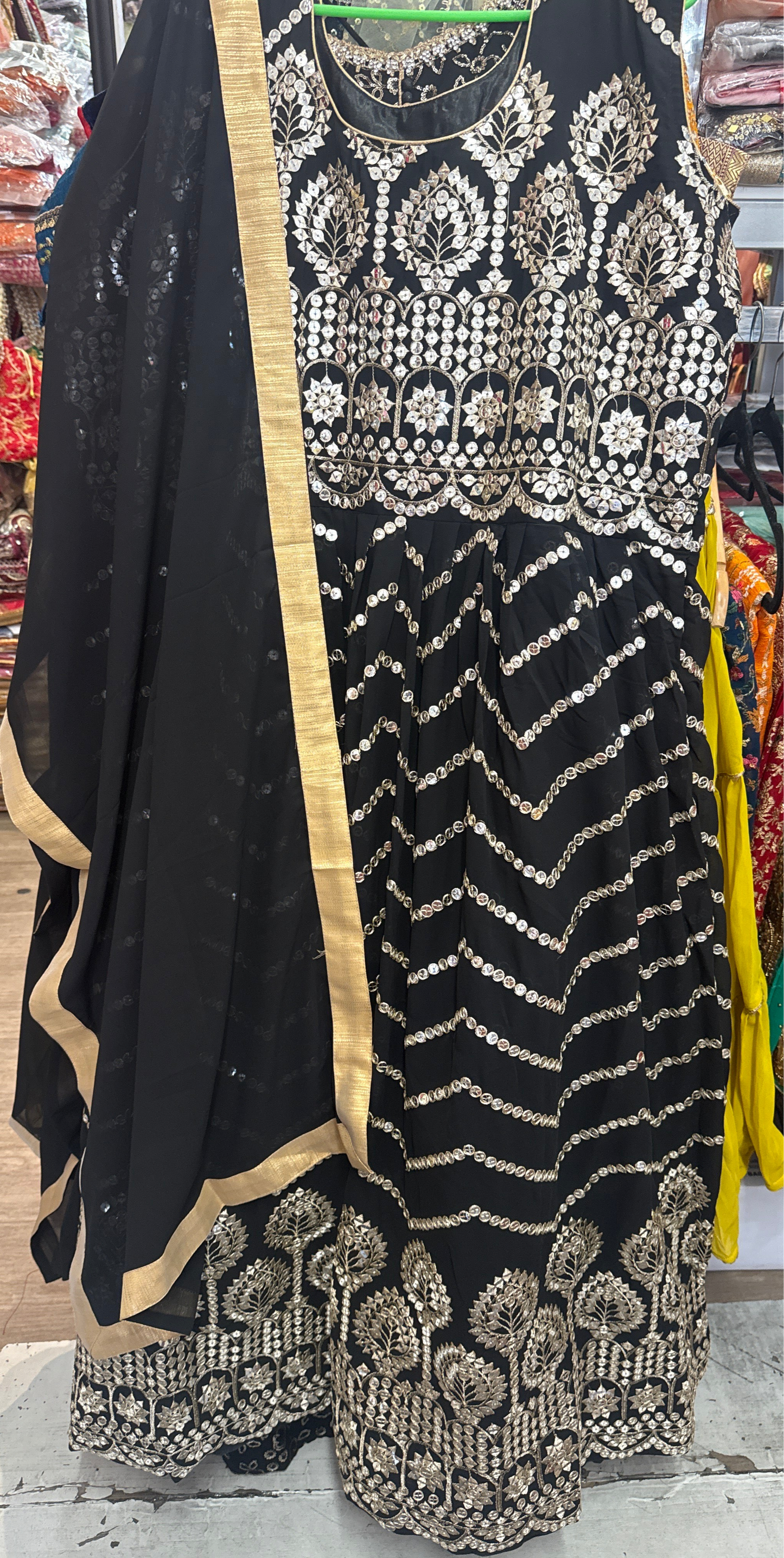 Beautiful designer gown style anarkali suit