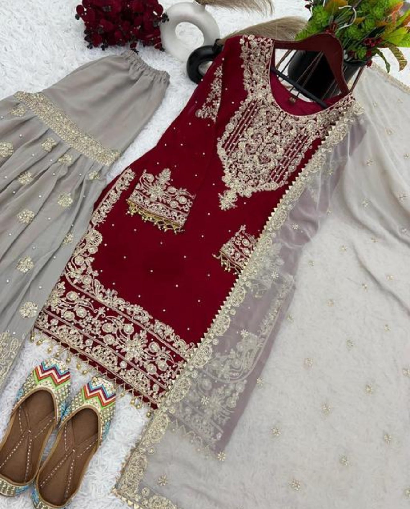 Beautiful designer sharara suit