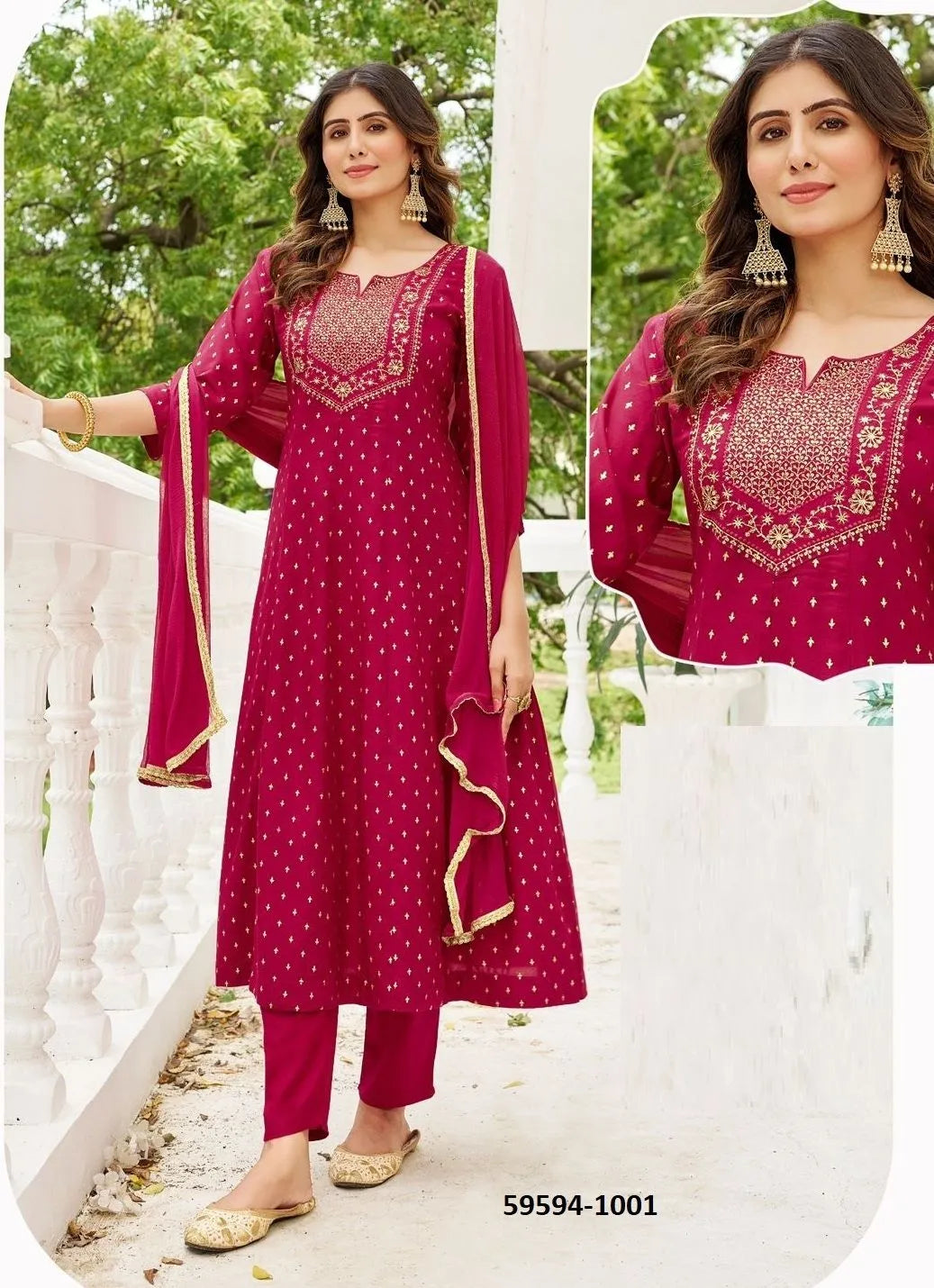 Beautiful designer flare Kurti pants & dupptta