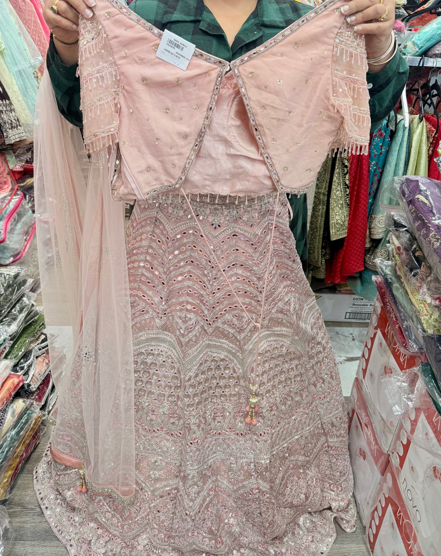 Beautiful designer heavily embroidery lengha choli