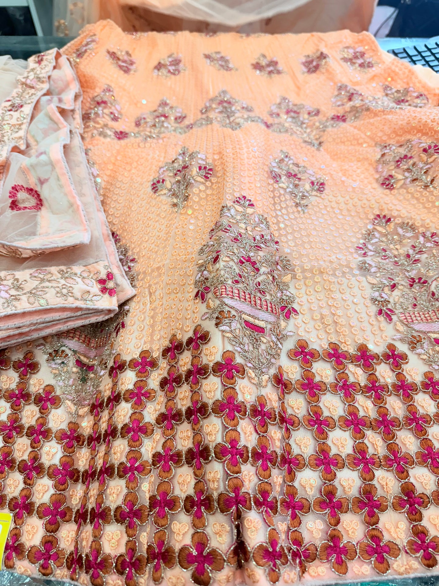 Beautiful designer semi stitch lengha choli