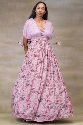 Beautiful designer Indowestern gown