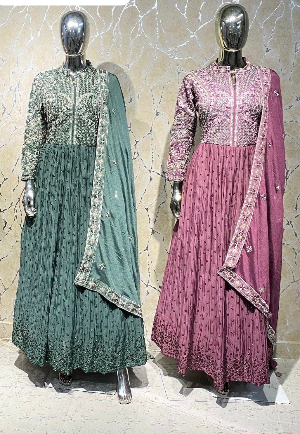 Beautiful designer anarkali style gown