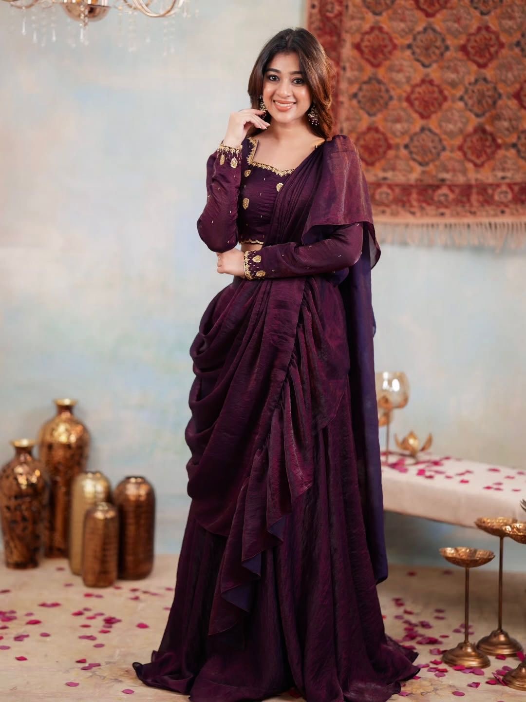 Beautiful designer lengha saree