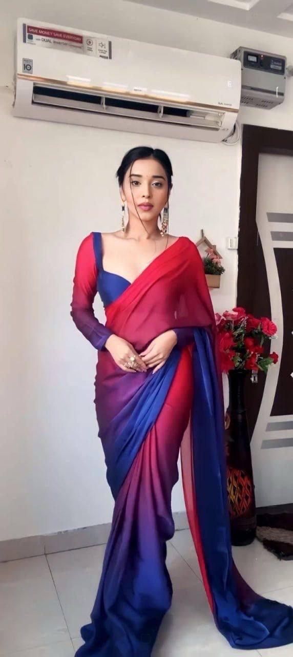 Beautiful designer readymade one minute saree