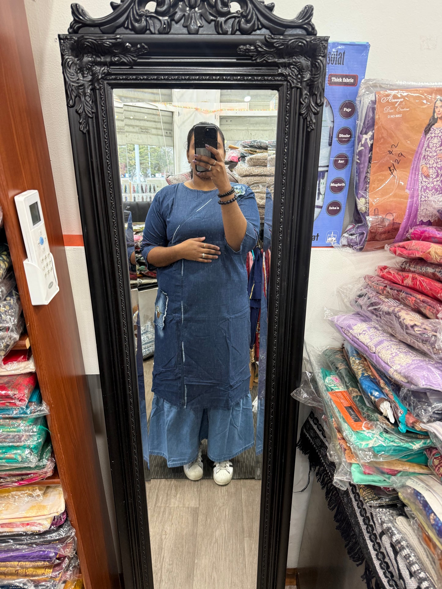 Beautiful designer denim coord set
