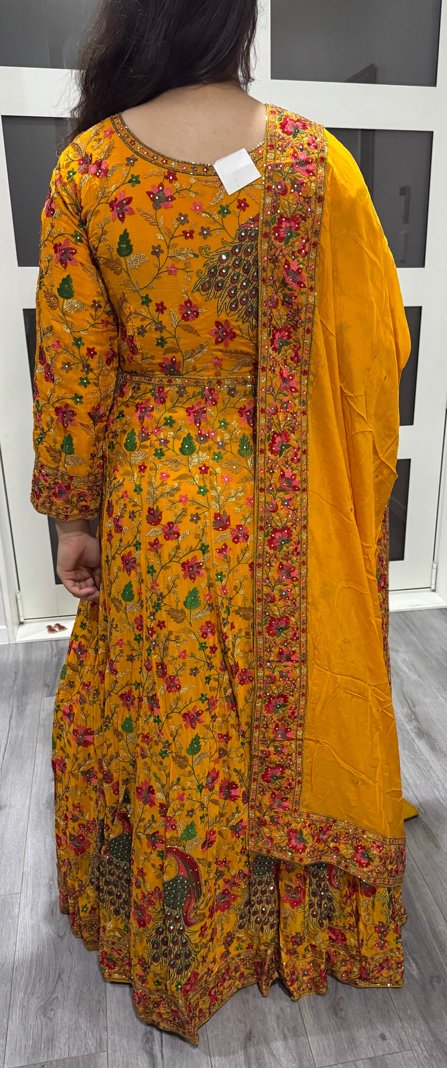 Beautiful designer fully embroidery gown style anarkali suit