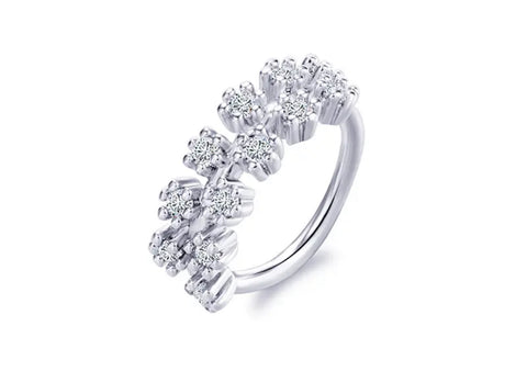 Beautiful designer American diamond stone nose ring