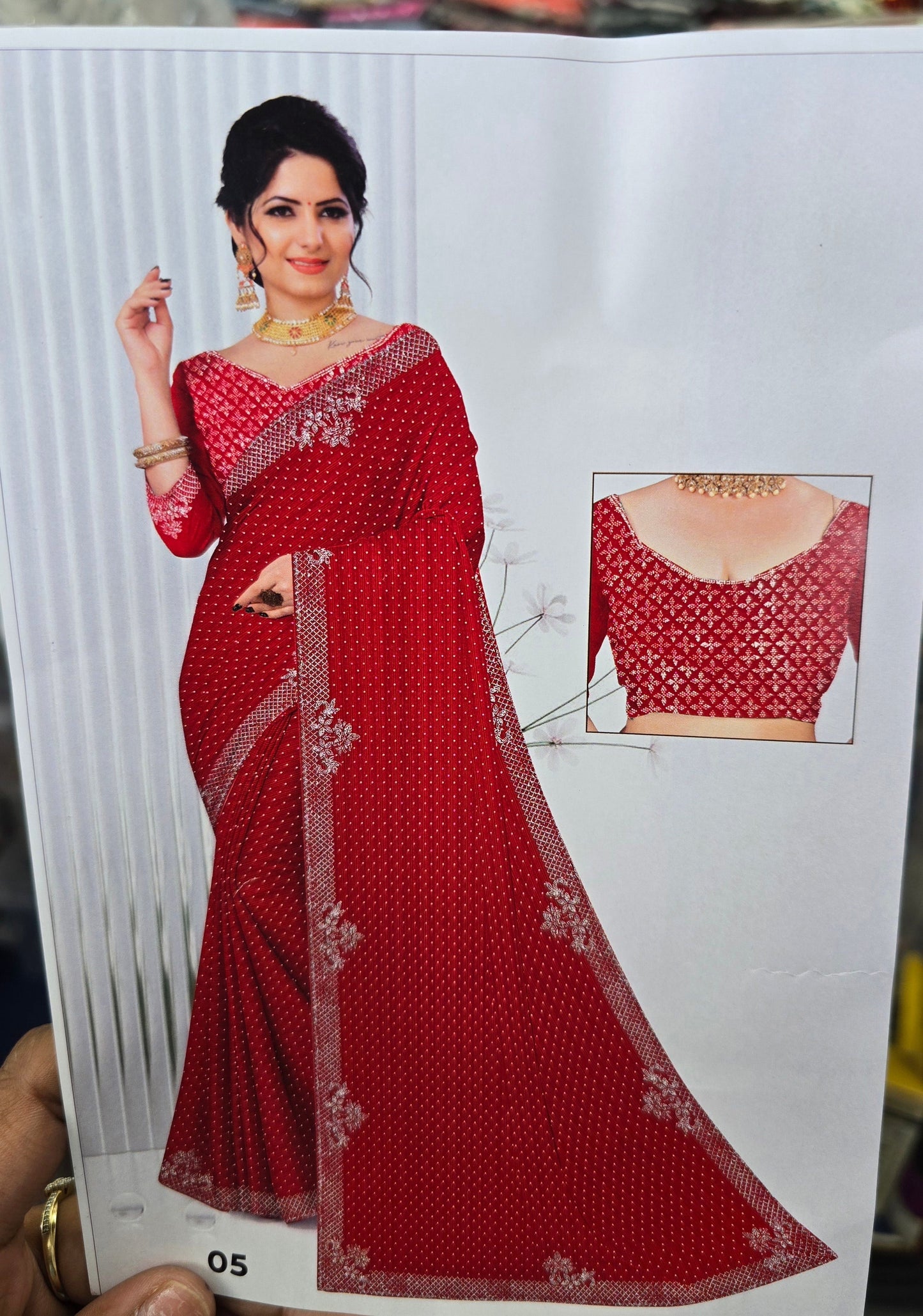 Beautiful designer chiffon saree