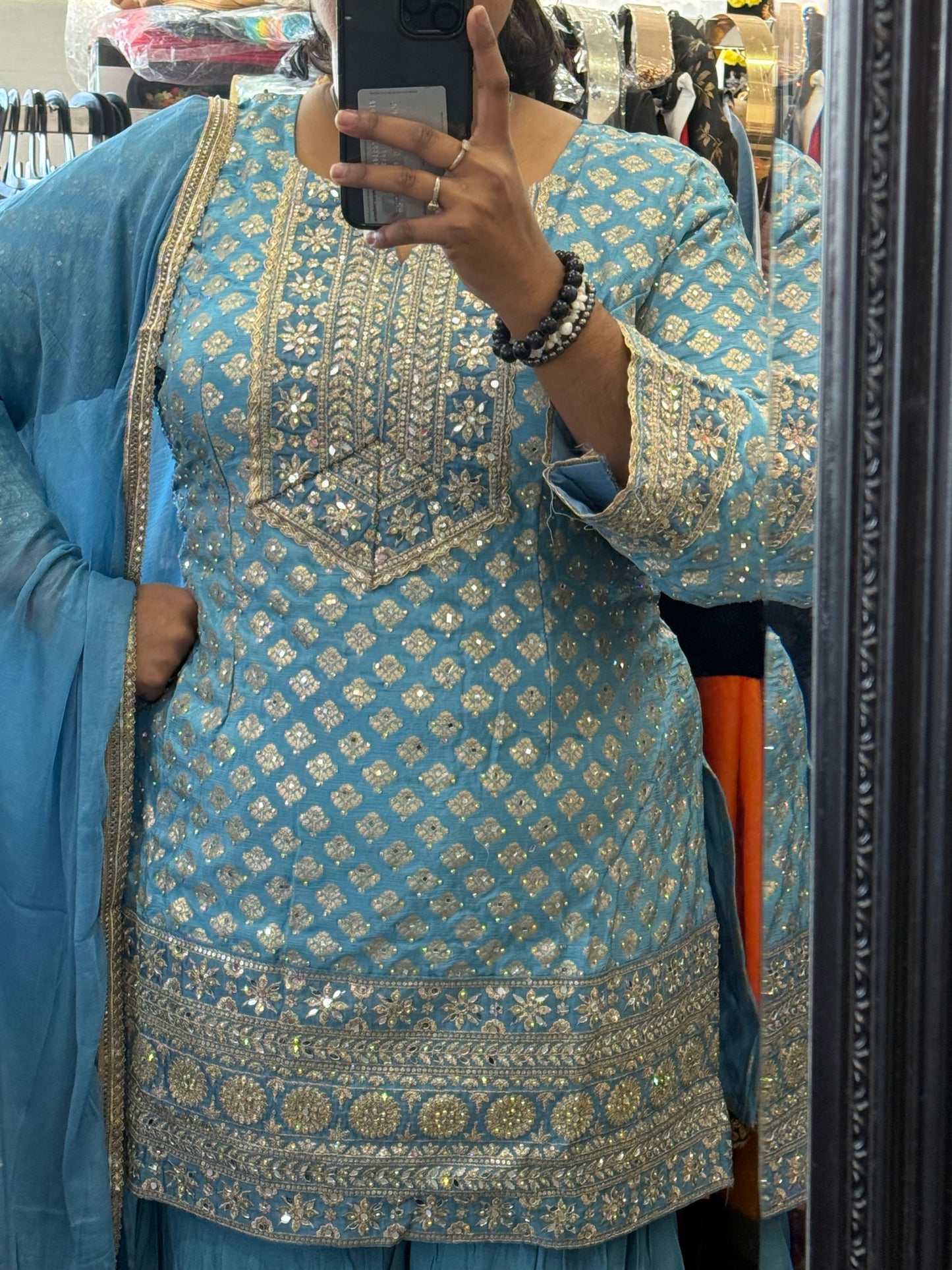 Beautiful designer sharara suit