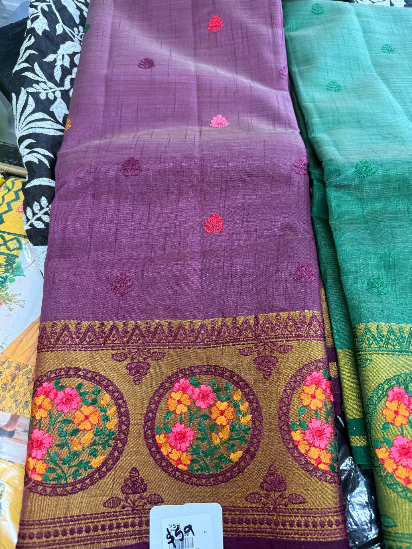 Beautiful designer silk saree