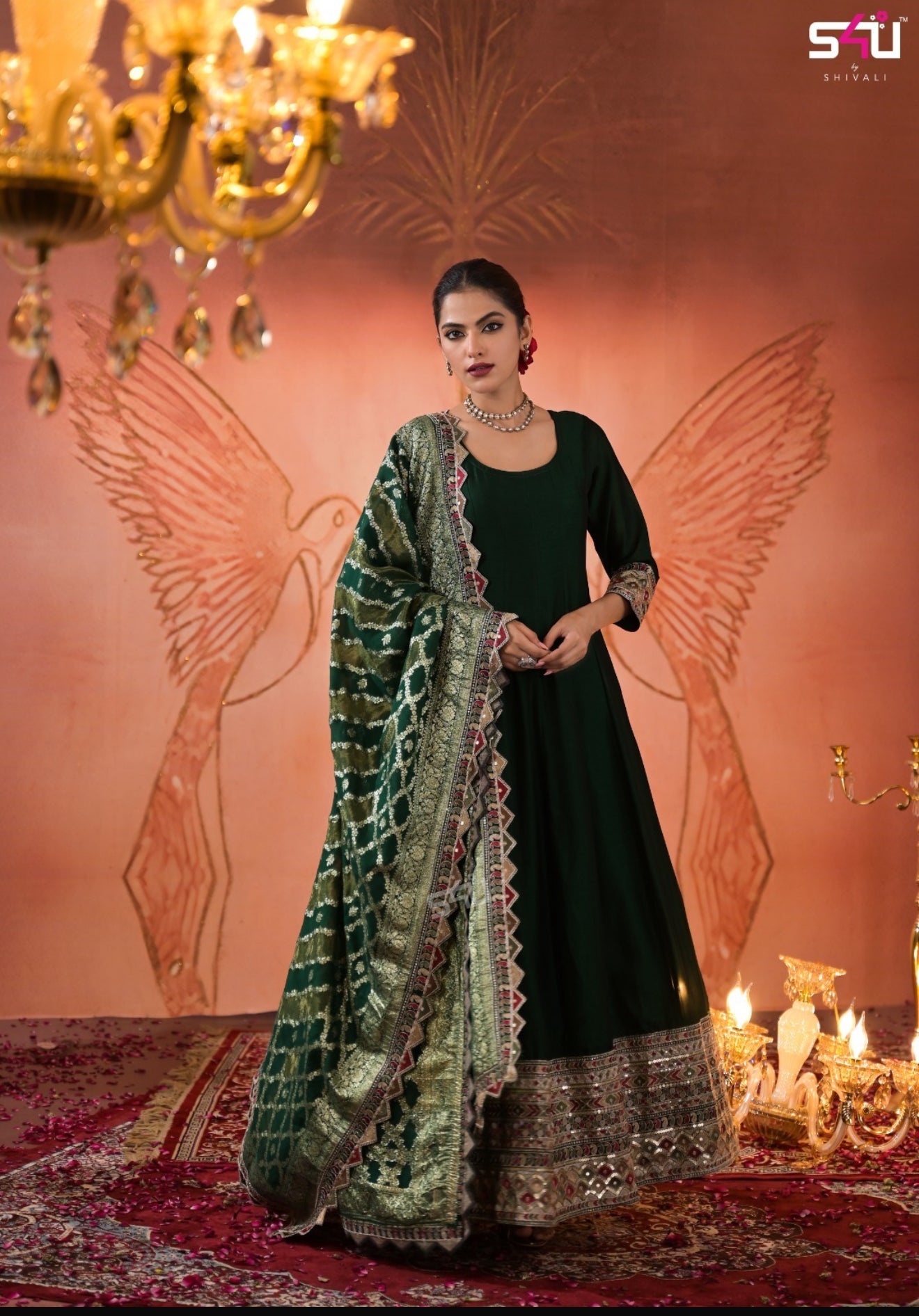 Because designer gown with heavy dupatta