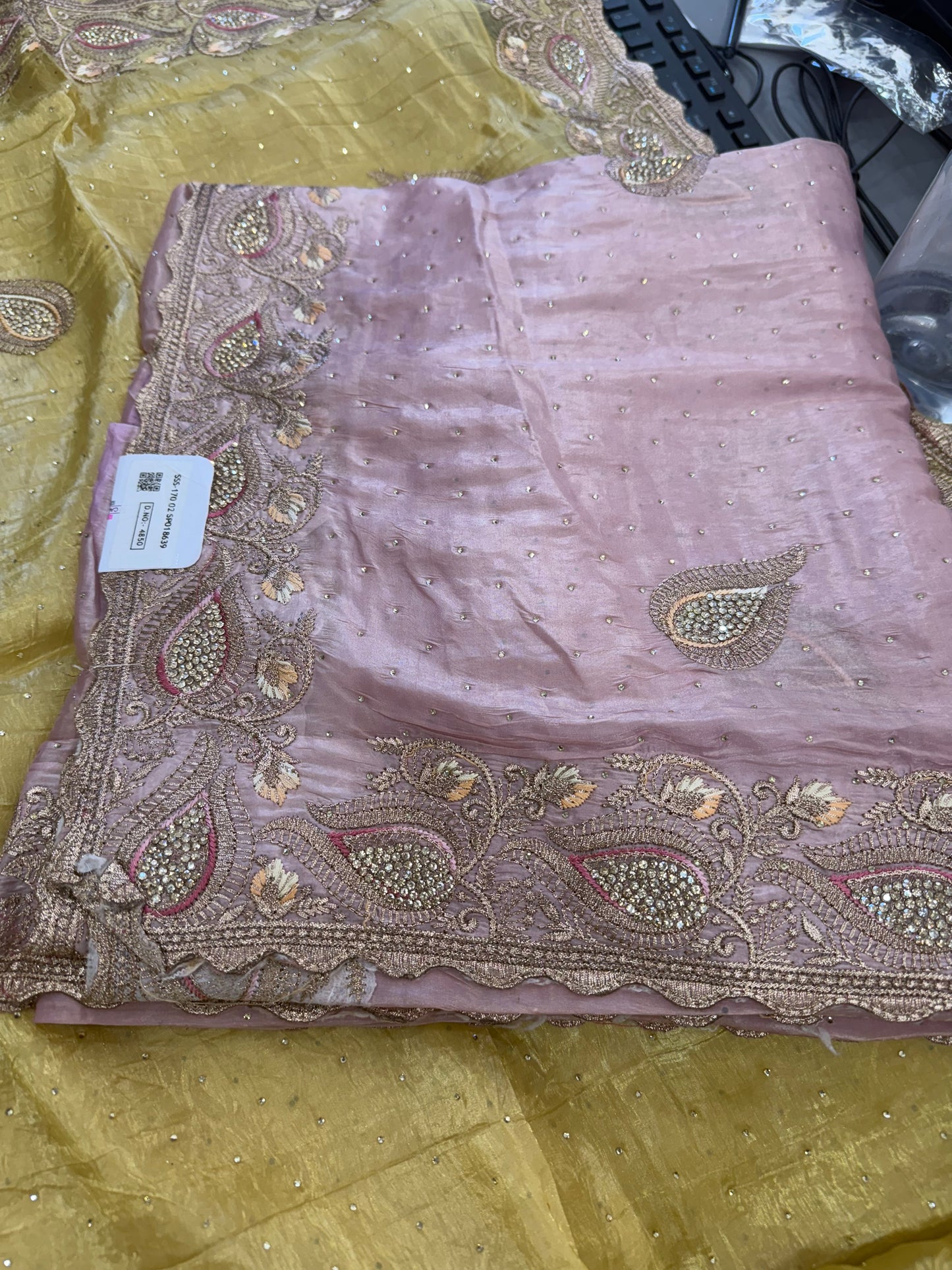 Beautiful designer fully embroidery saree.