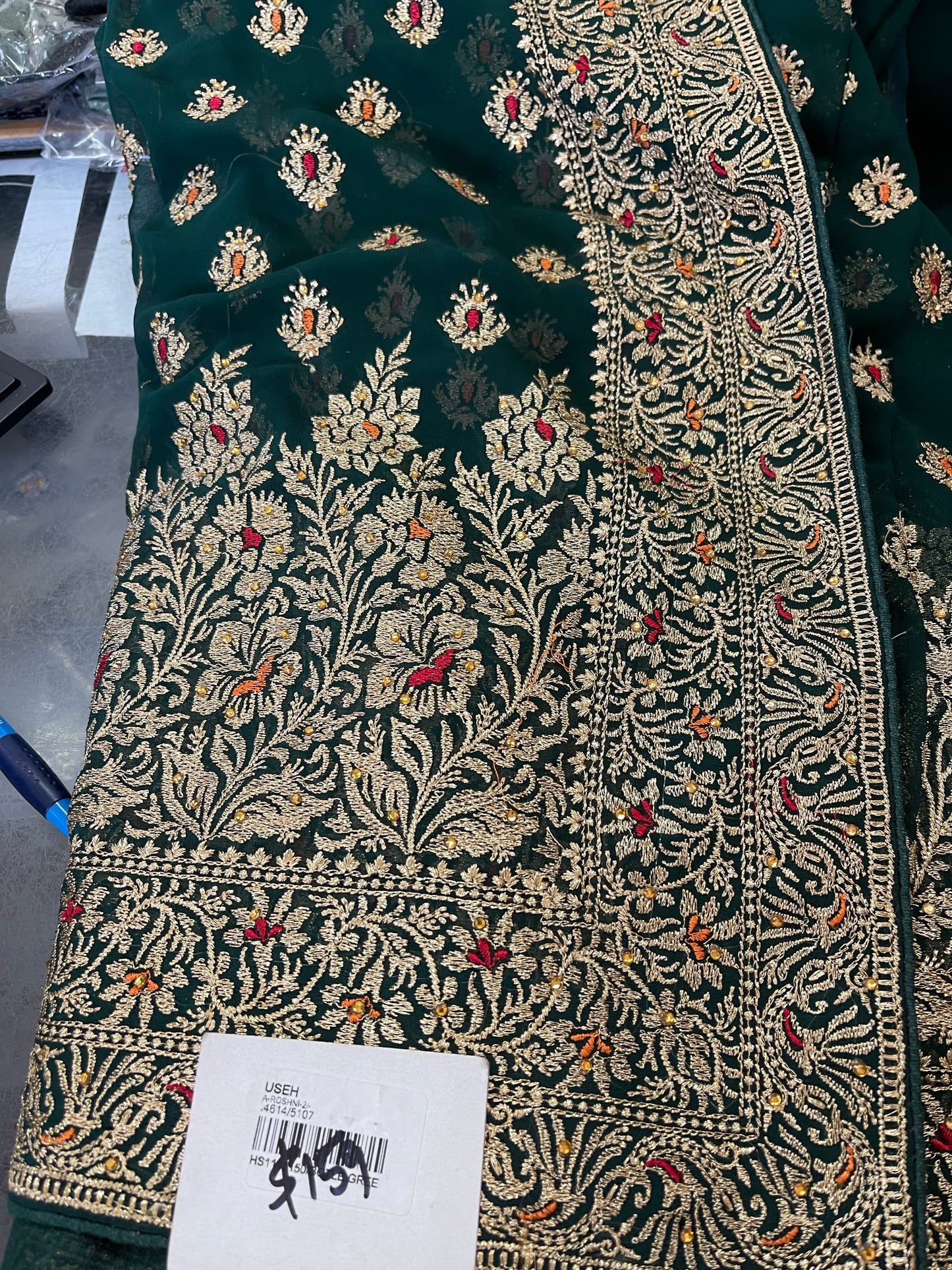 Beautiful designer fully embroidery saree