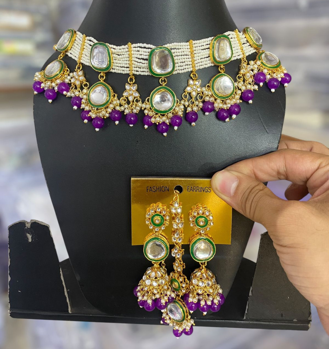 Beautiful designer necklace set