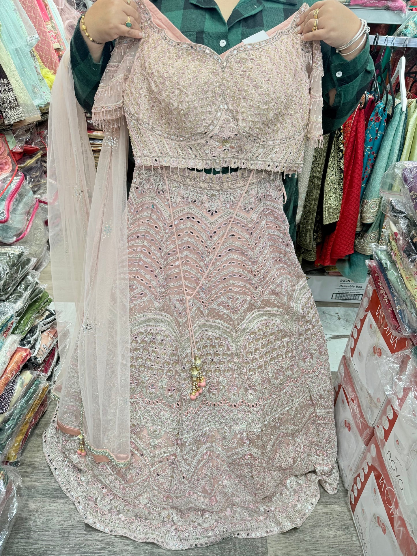 Beautiful designer heavily embroidery lengha choli