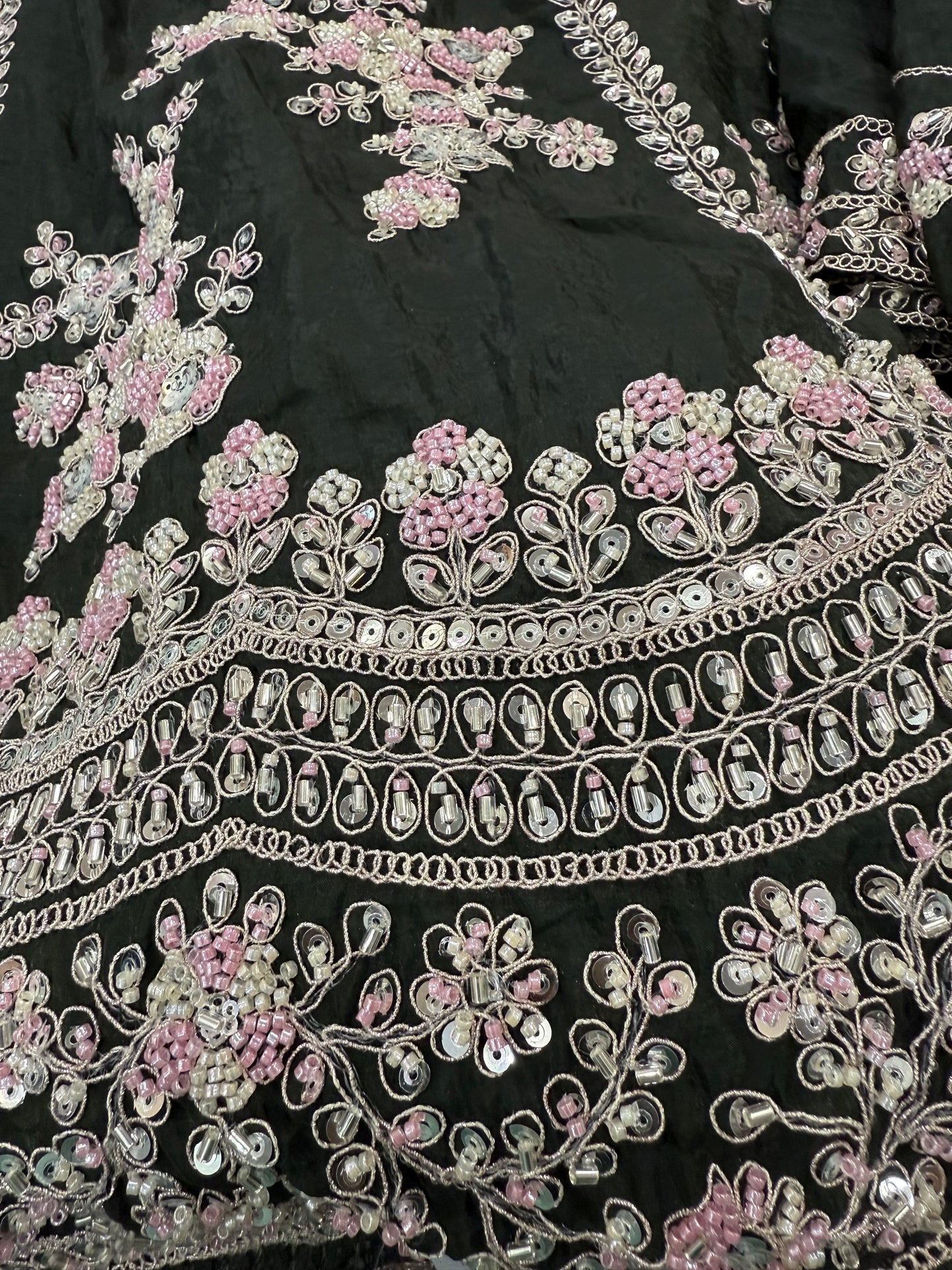 Beautiful designer semi stitched fully embroidery lengha