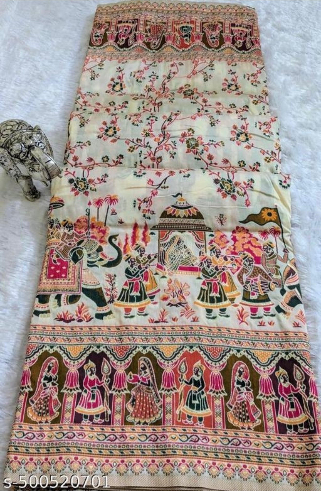 Beautiful designer pure silk saree