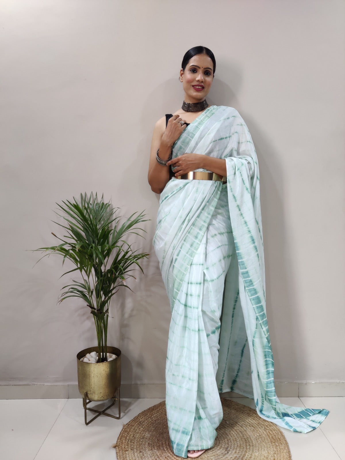 Beautiful designer readymade saree