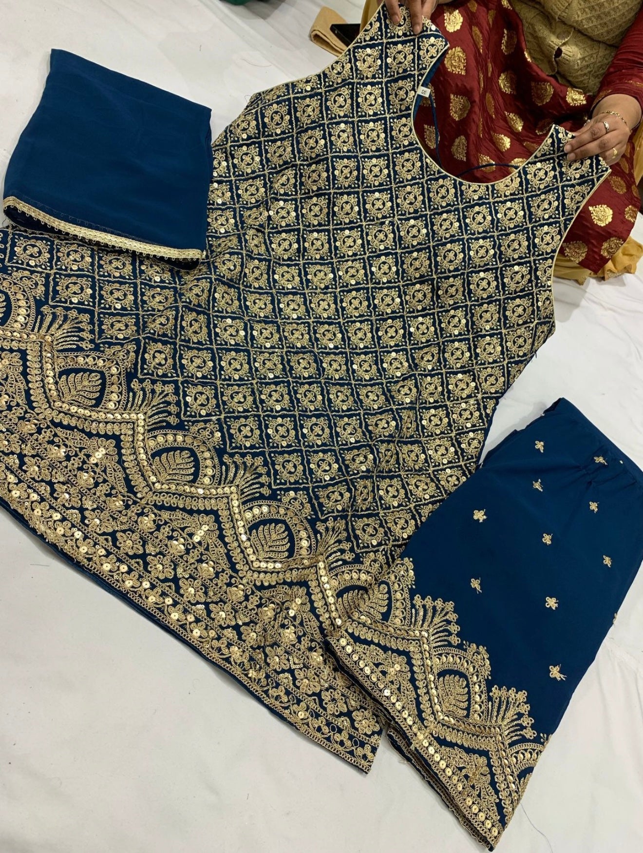 Beautiful designer sharara suit