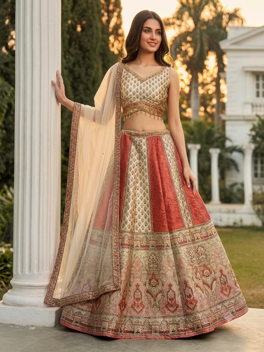 Beautiful designer lengha choli