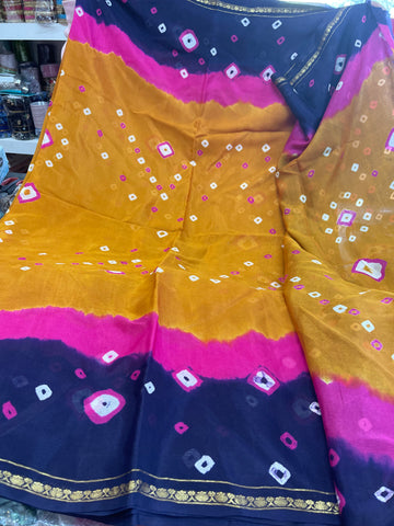 Beautiful designer bandhani sari