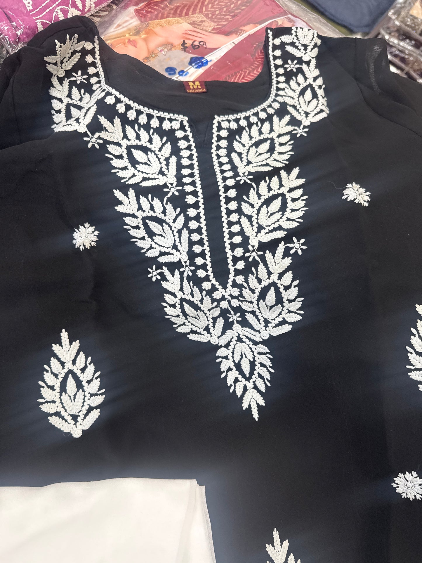 Beautiful designer lucknowi Embroidery plazo suit