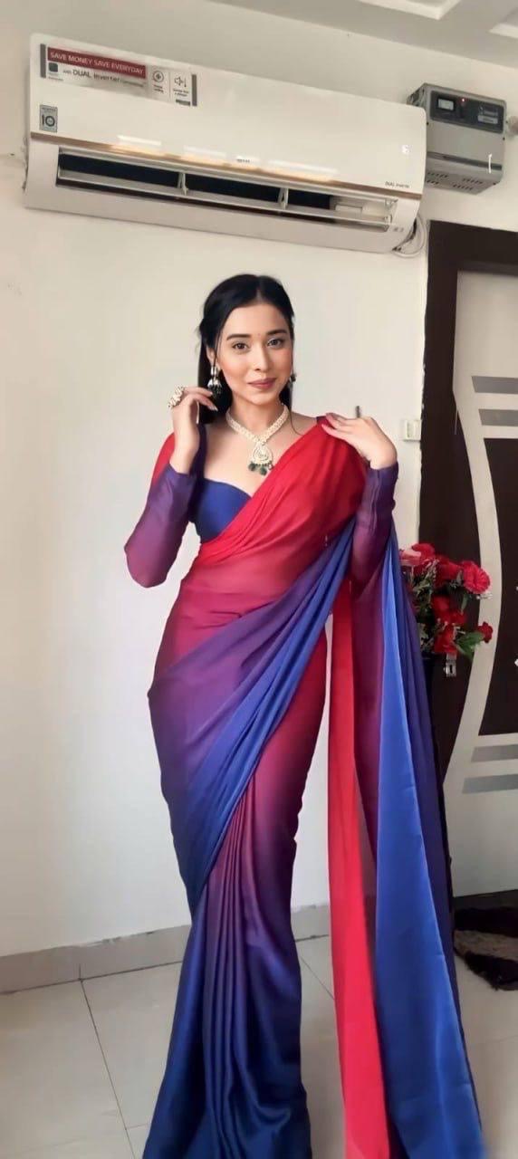 Beautiful designer readymade one minute saree
