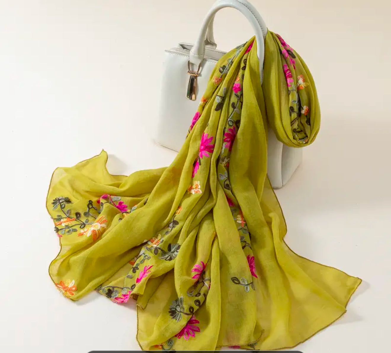 Beautiful designer embroidered scarf