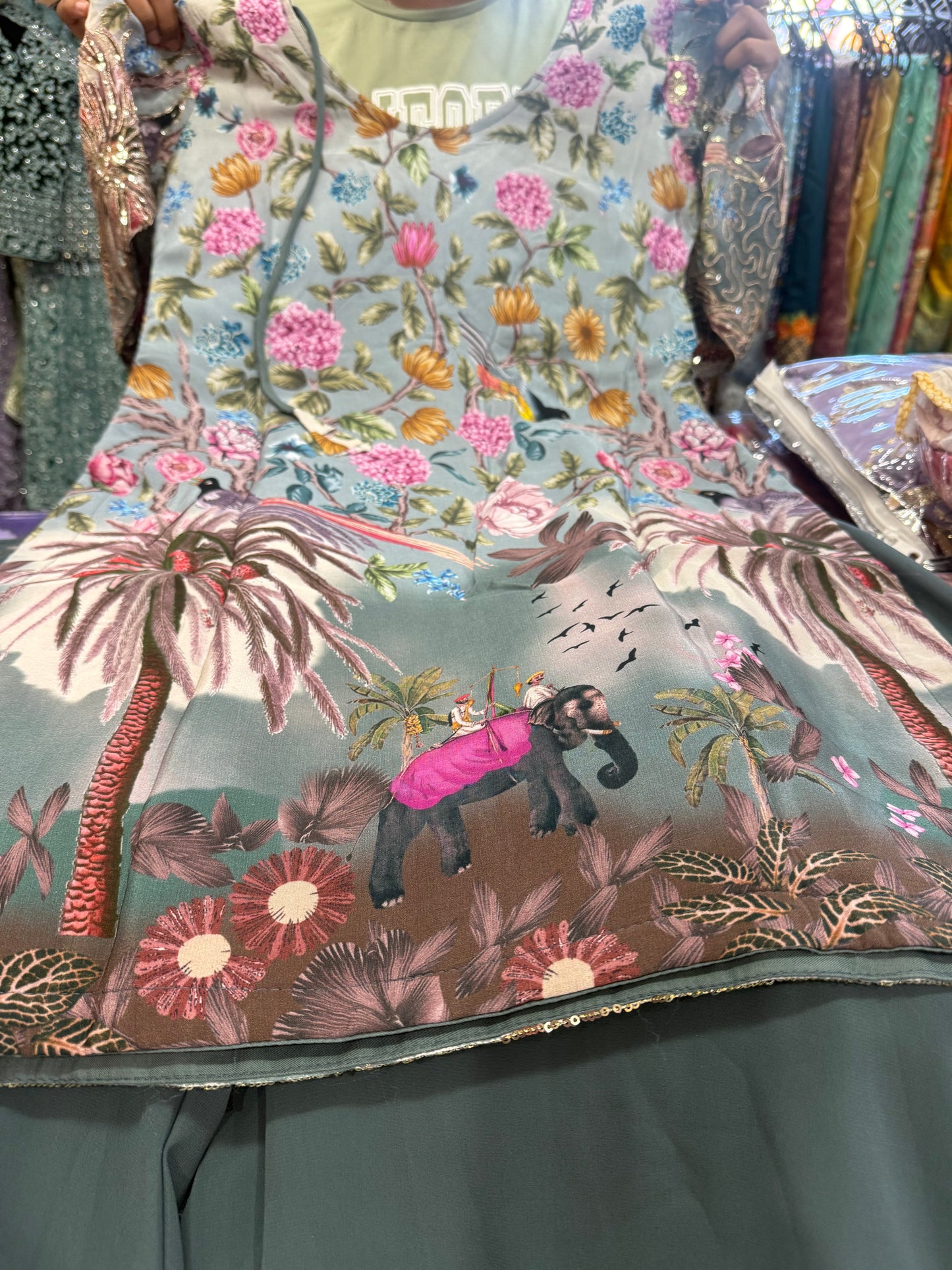 Beautiful designer plazo suit